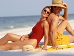 Beach couple La Playa Hotel Naples Florida Kevin Syms Photography for Hotels and Resorts