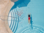 Grand America Hotel pool Photography by Kevin Syms Sun Valley, Idaho
